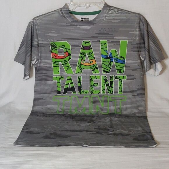 Nickelodeon TMNT "Raw Talent" Gray T-Shirt‎ - Picture 1 of 6